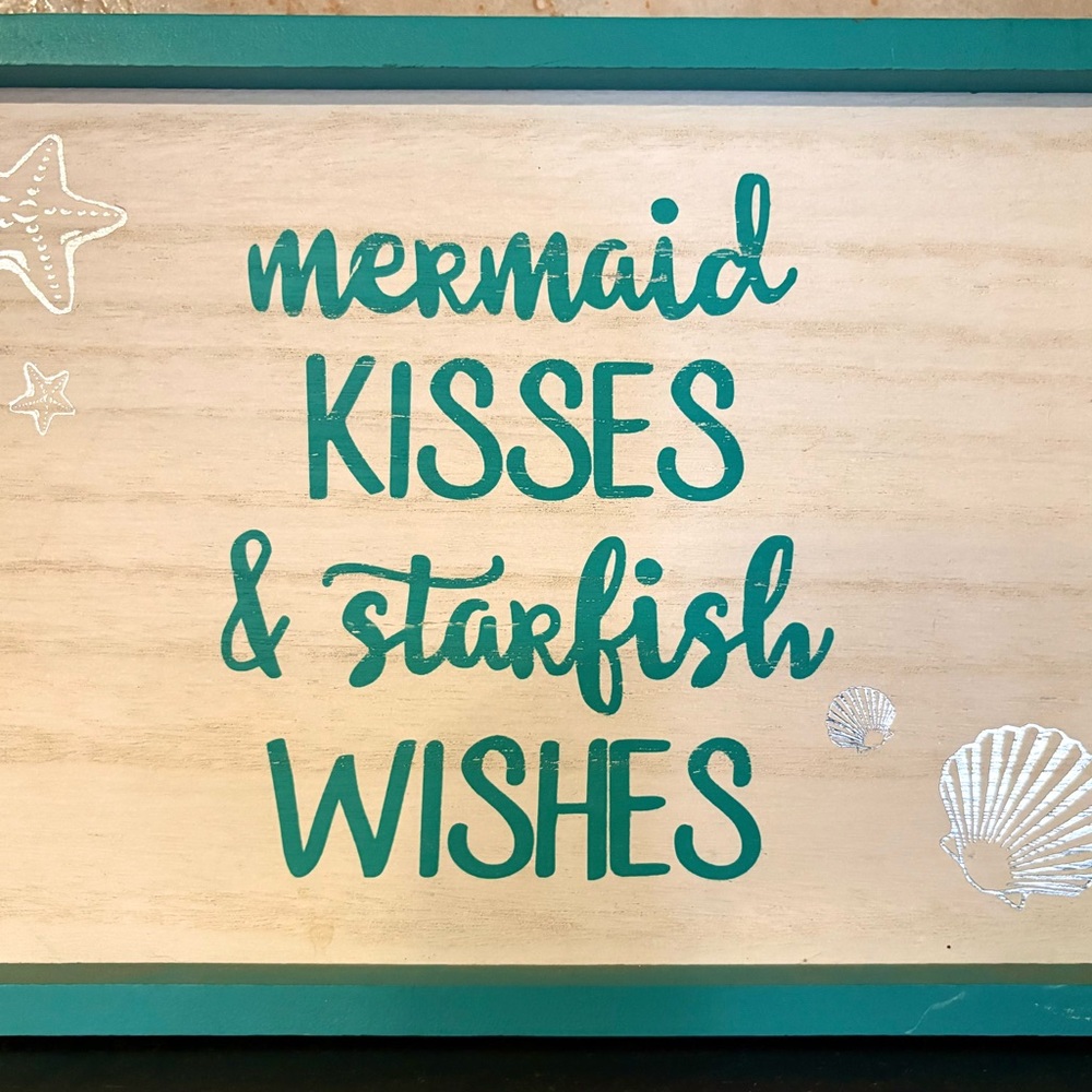 Mermaid Wooden wall art picture